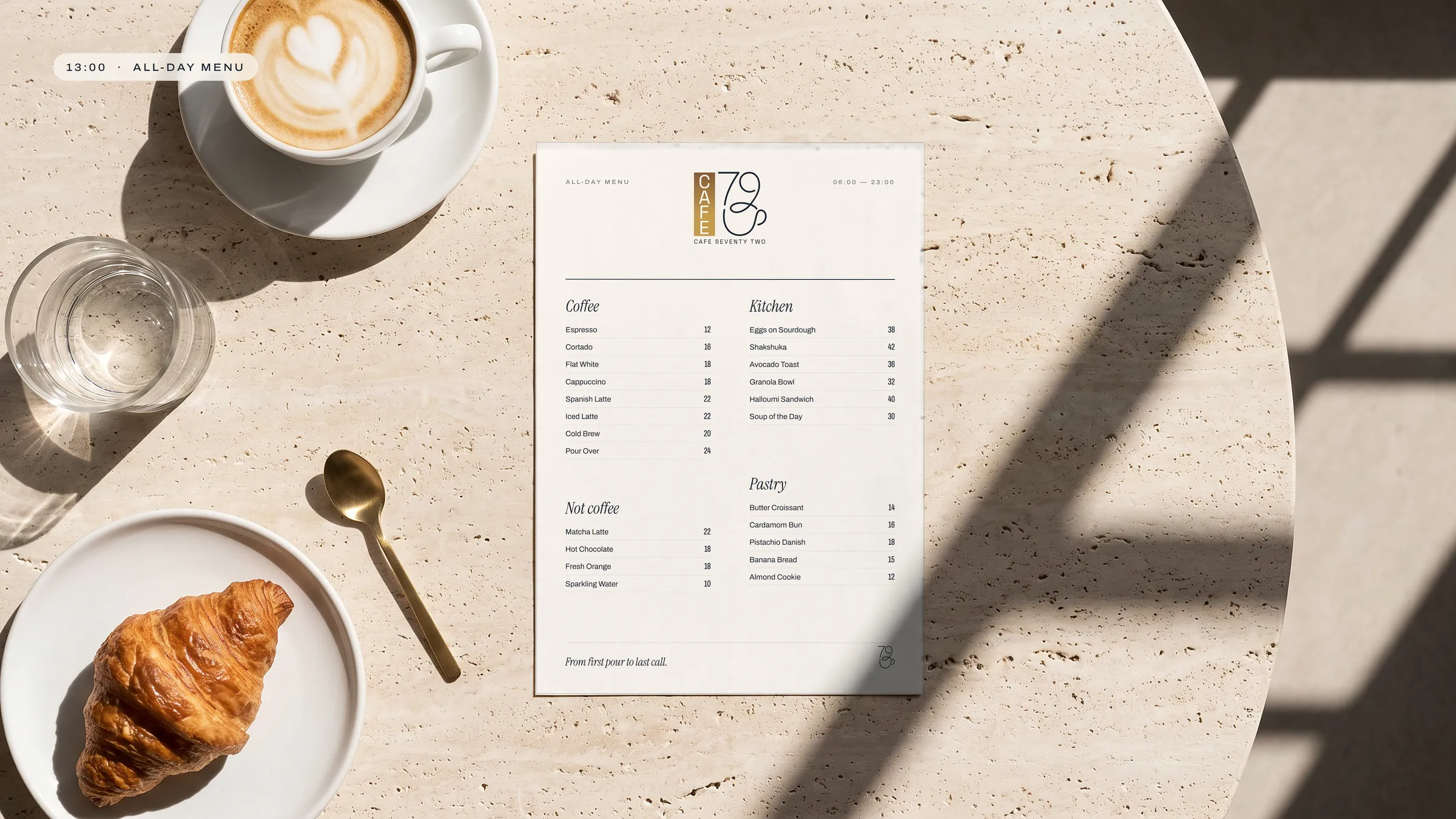 All-day menu