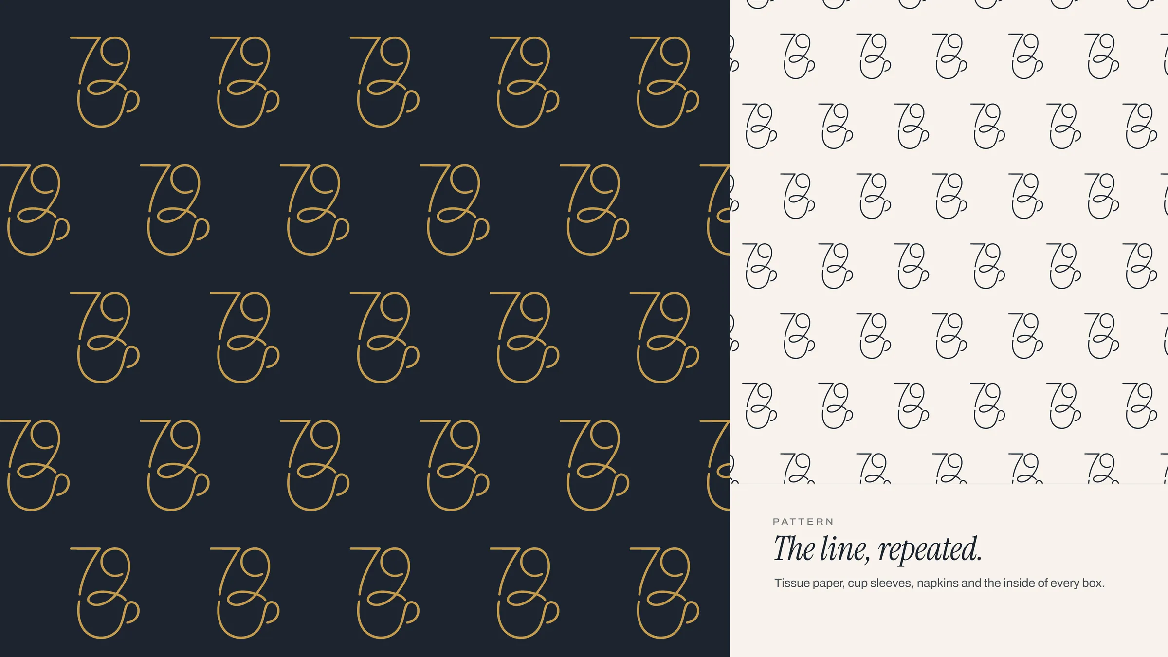 The line, repeated: pattern