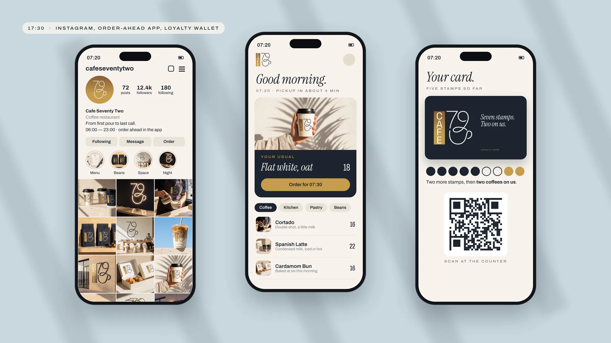Instagram, order-ahead app and loyalty wallet