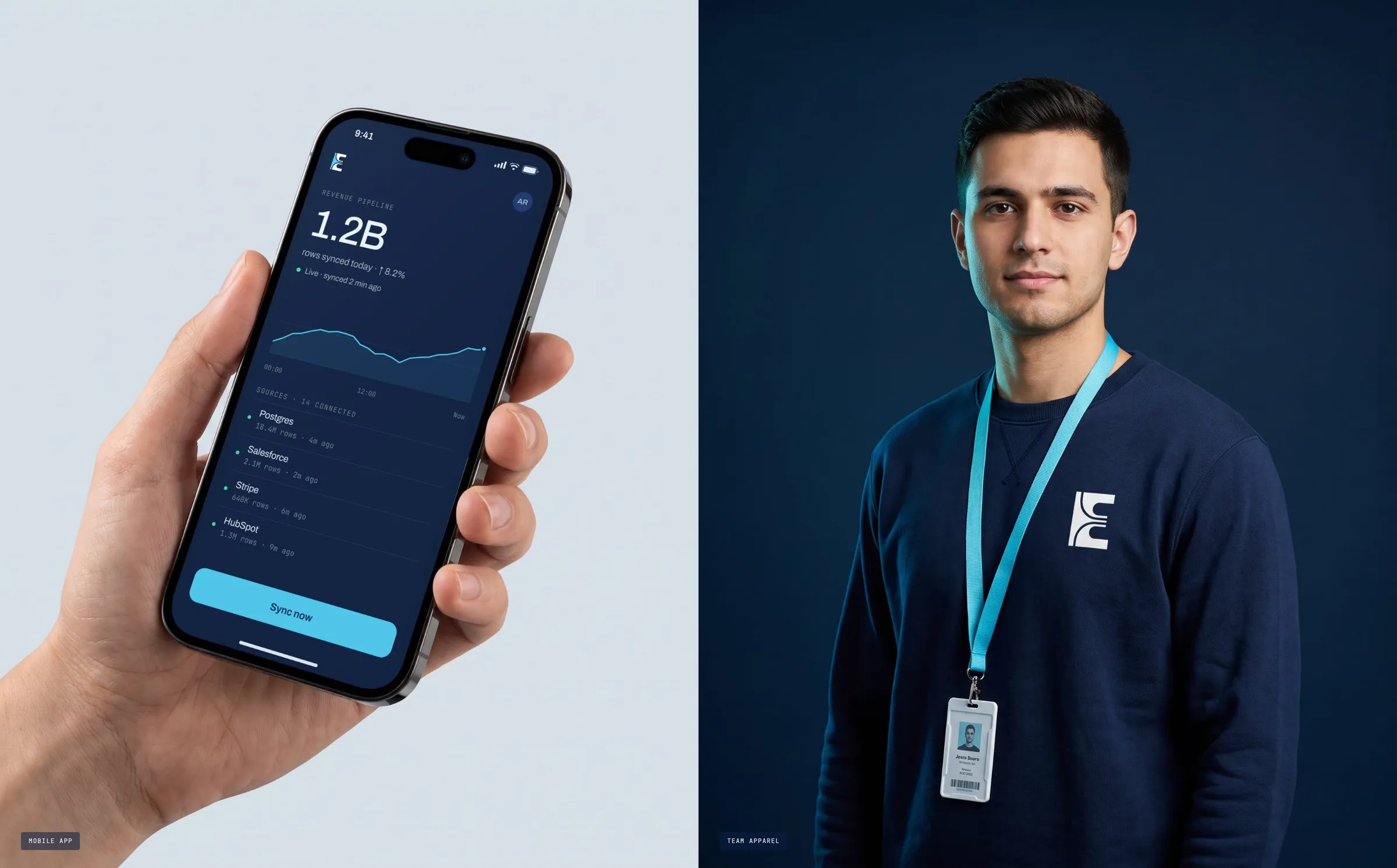 Mobile app and staff lanyard