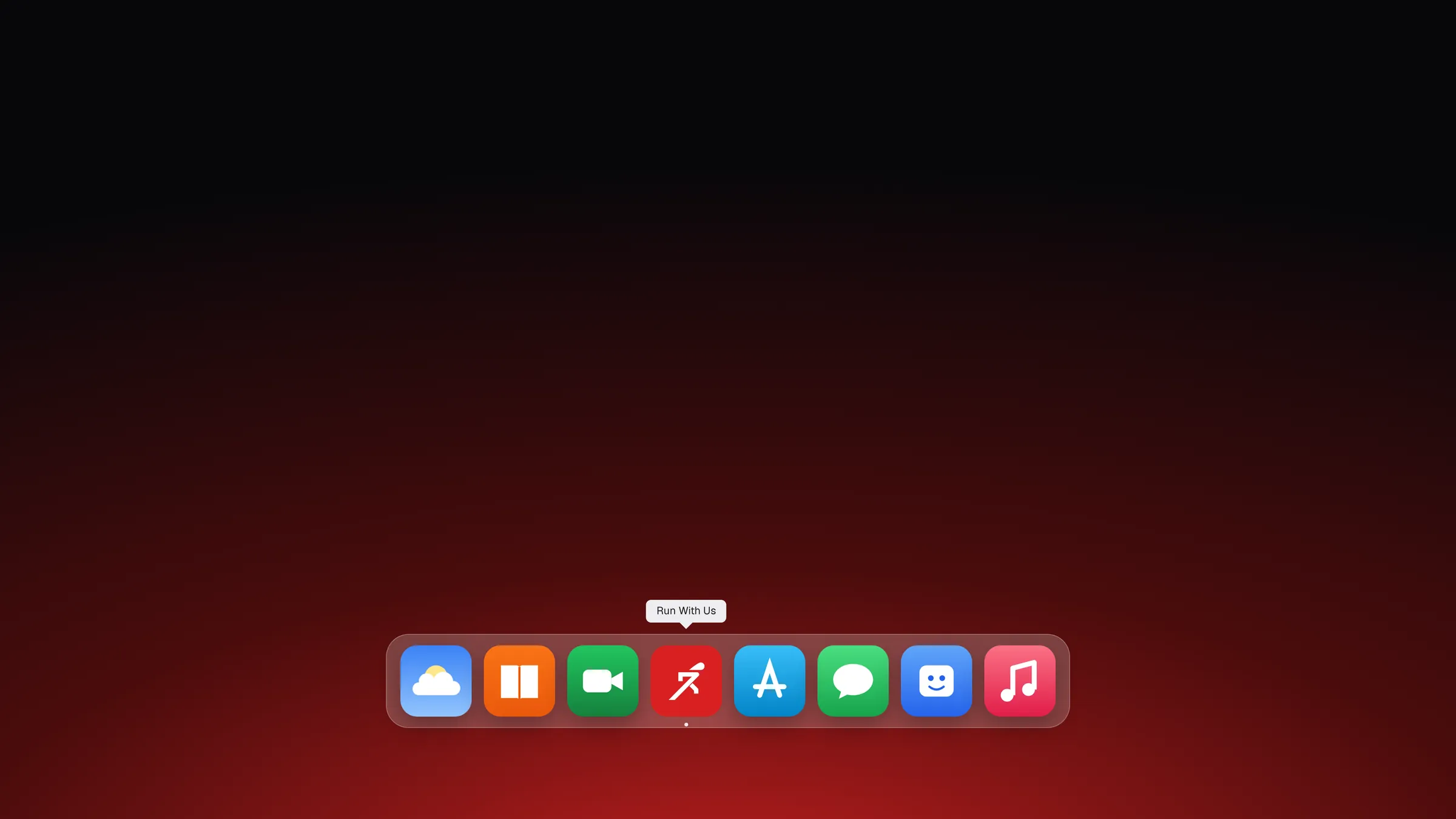 App in a desktop dock