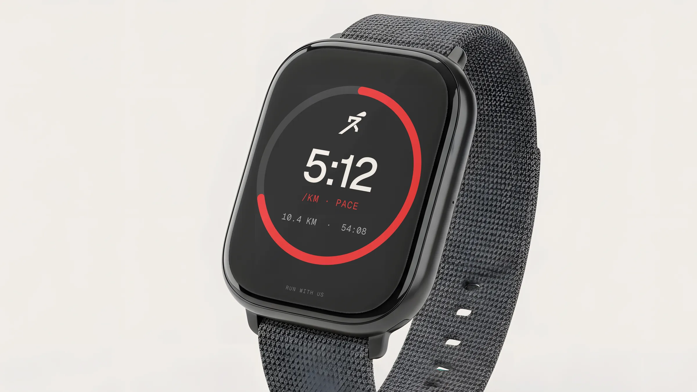 Smartwatch pace screen